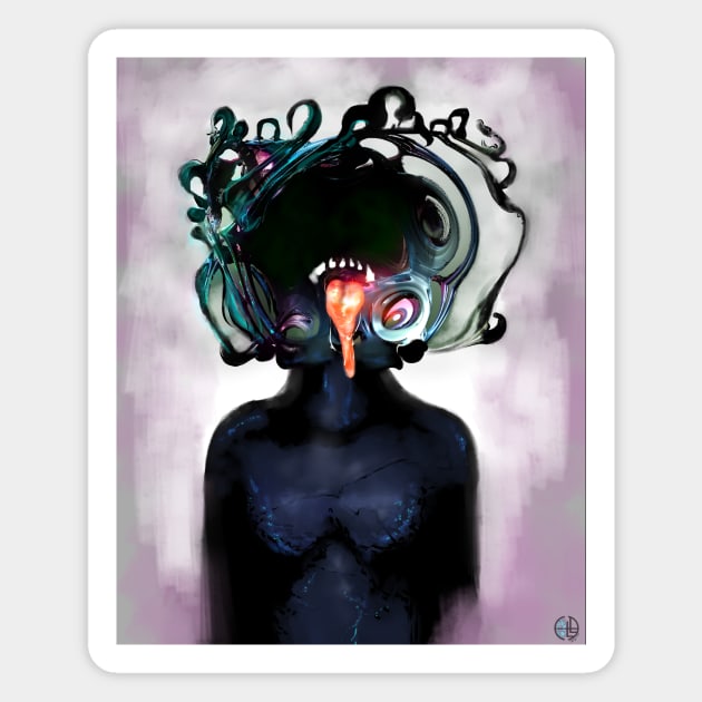 Siren Femme Fatale Fearsome Female Magnet by sandpaperdaisy